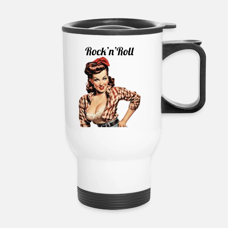 Pinup - Thermal mug with handle - white