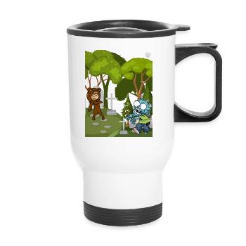 Graveyard of the Zombies - Thermal mug with handle - white - Front