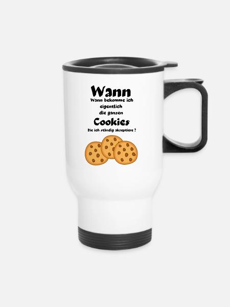 Cookies - Thermobecher mit Tragegriff - Weiß