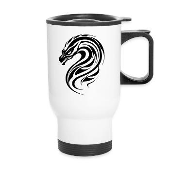 Rascasse Tribal - Tasse isotherme avec poignée - blanc - Devant