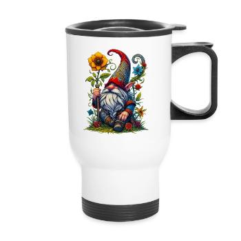Gnome Goblin Elf - Thermal mug with handle - white - Front