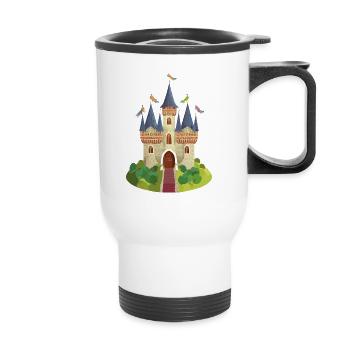 Castle - Thermal mug with handle - white - Front