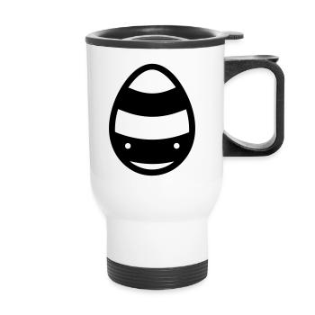 Egg - Thermal mug with handle - white - Front