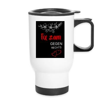 Fix gegen rechts - Tasse isotherme avec poignée - blanc - Devant