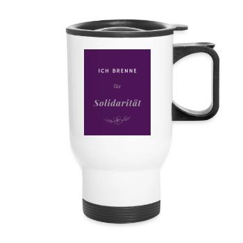 Solidaritaet - Tasse isotherme avec poignée - blanc - Devant