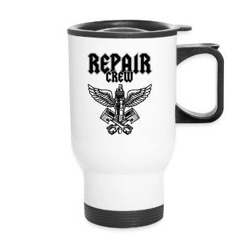 ÉQUIPE DE RÉPARATION - Tasse isotherme avec poignée - blanc - Devant