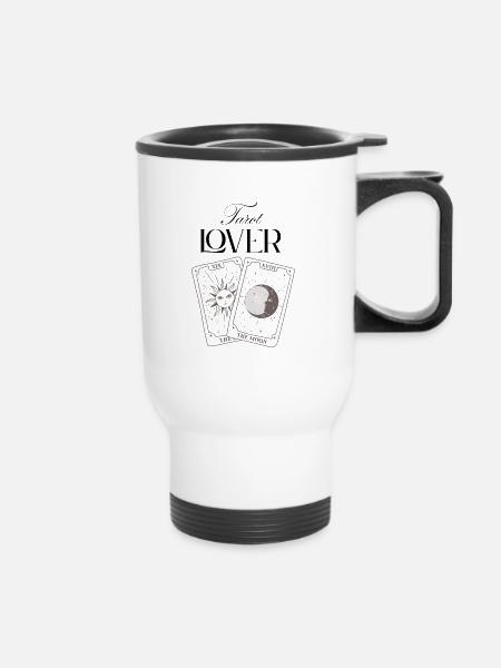Tarot Lover - Thermobecher mit Tragegriff - Weiß