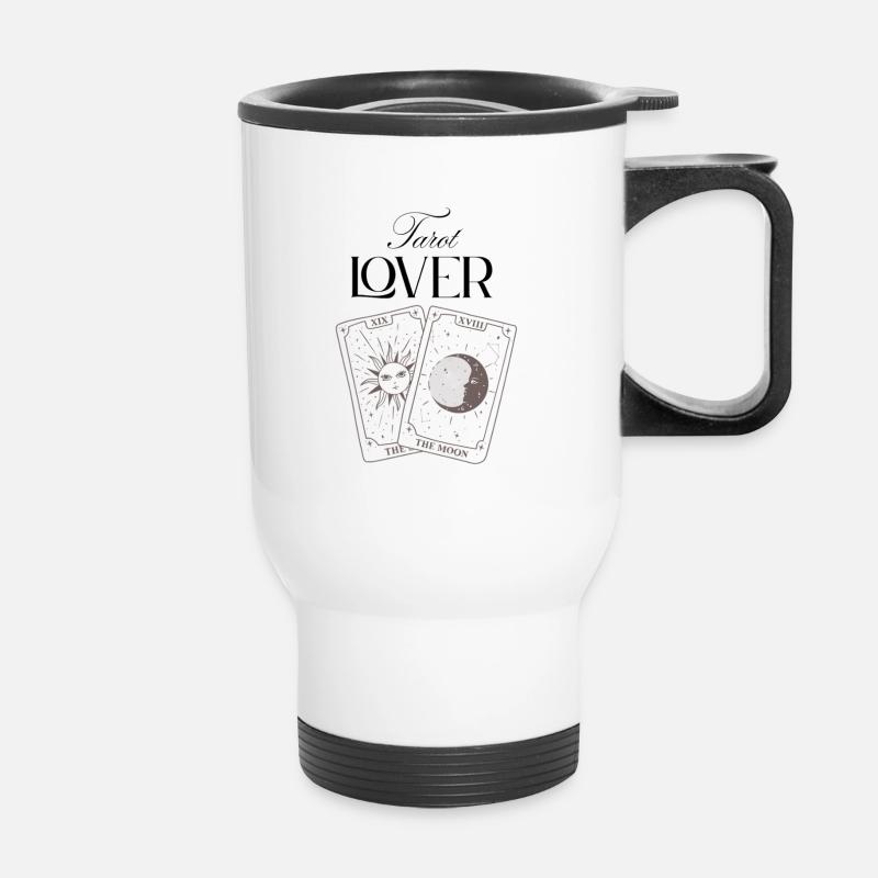 Tarot Lover - Thermobecher mit Tragegriff - Weiß