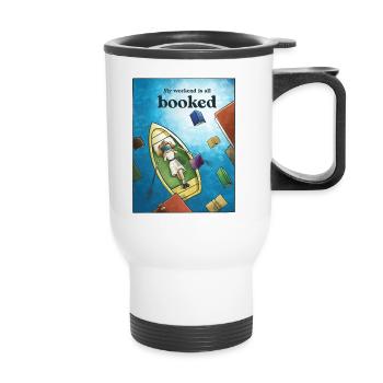 Sea of Words - Thermal mug with handle - white - Front