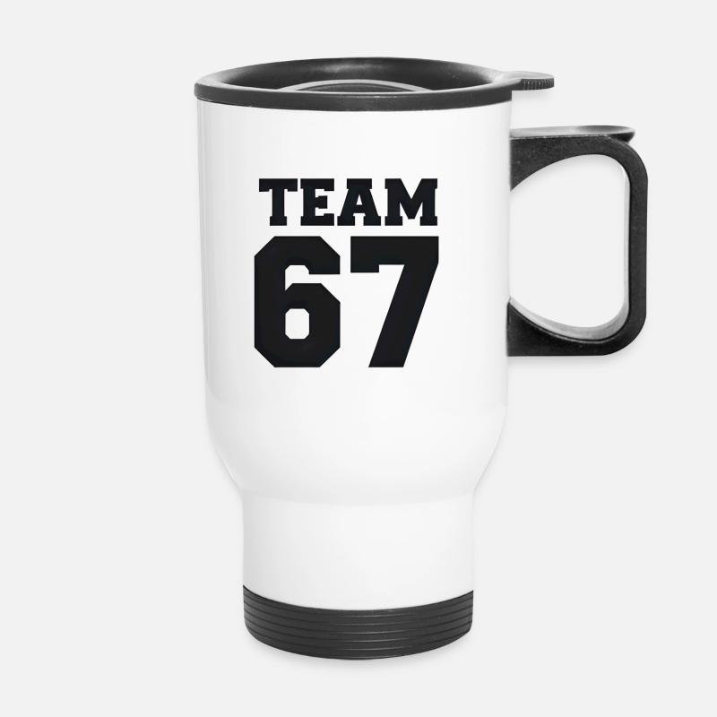 Team 67 - Thermal mug with handle - white