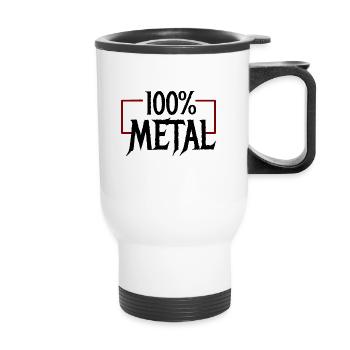 100 Heavy Metal - Tasse isotherme avec poignée - blanc - Devant