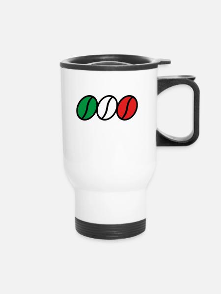 BARISTA. CAFFÈ ITALIANO - Thermobecher mit Tragegriff - Weiß