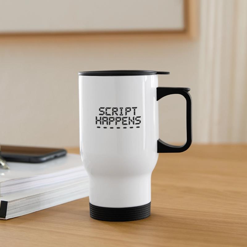 Le script de programmation informatique se produit Programmeur Tasse isotherme avec poignée