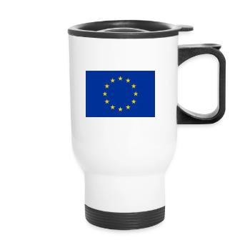 Europe Flag Eu - Thermal mug with handle - white - Front