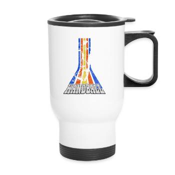 Handball Handball Player Handball Player Vintage - Tasse isotherme avec poignée - blanc - Devant