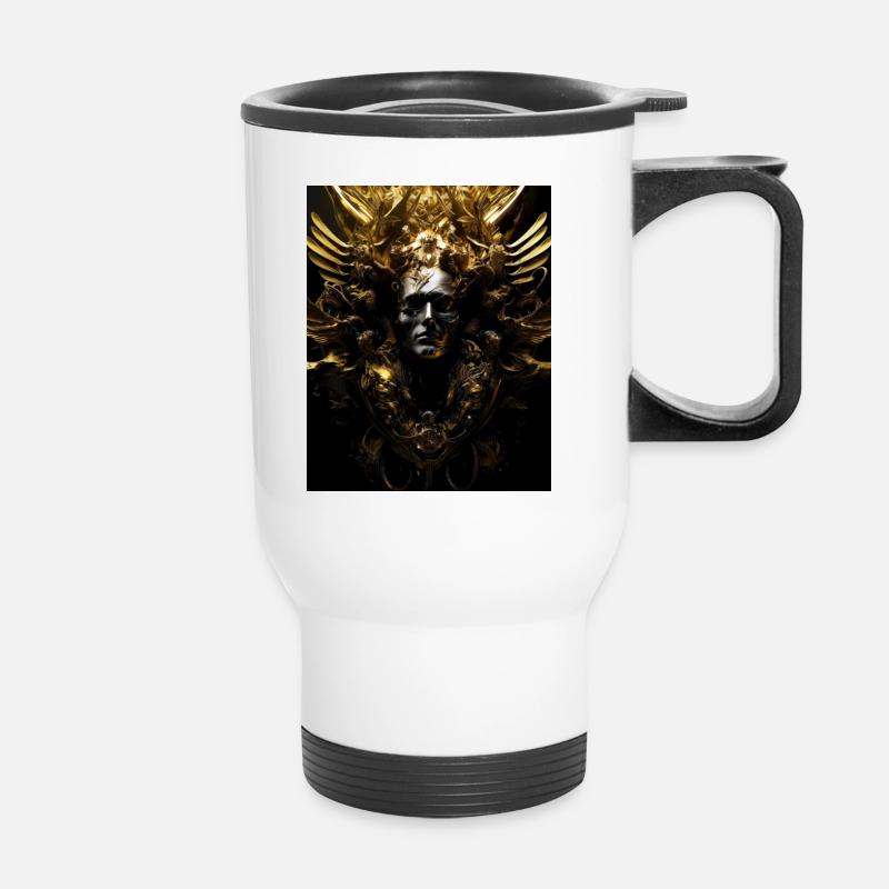 Golden psycho - Thermobecher mit Tragegriff - Weiß