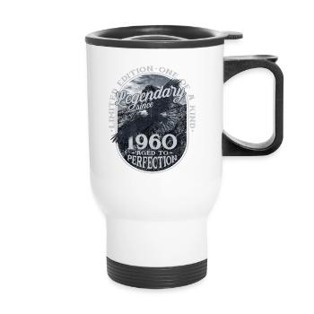 Légendaire depuis 1960 - Tasse isotherme avec poignée - blanc - Devant