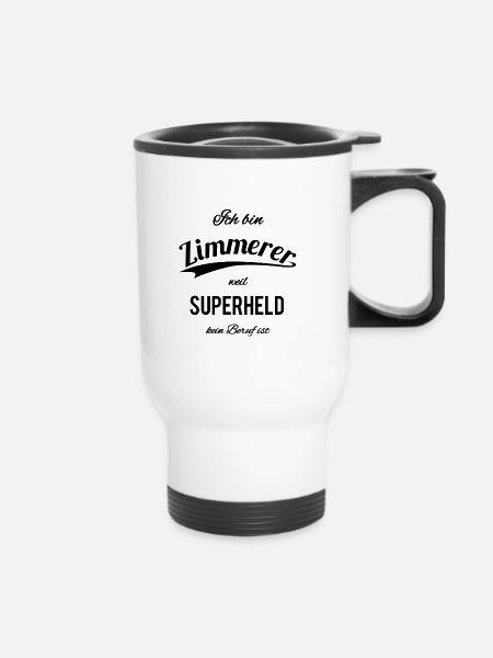 Zimmerer - Thermobecher mit Tragegriff - Weiß