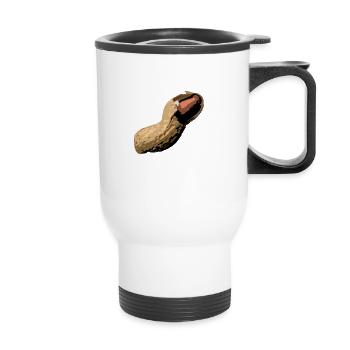 Arachide pelé comic style - Tasse isotherme avec poignée - blanc - Devant