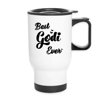 Best Godi Patentante Austria Taufgodi Taufpati - Thermal mug with handle - white - Front