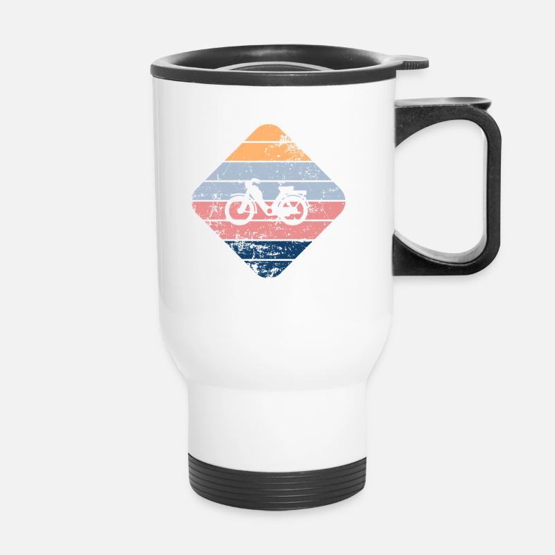 Moped - Thermal mug with handle - white