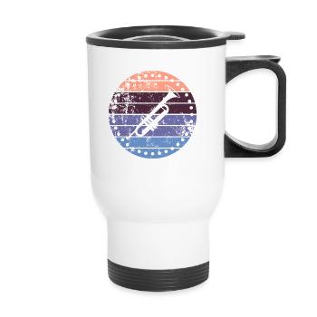 Trumpet - Thermal mug with handle - white - Front