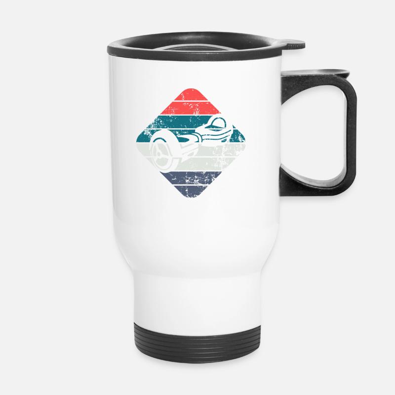 Hoverboard - Thermal mug with handle - white