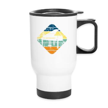 piano - Thermal mug with handle - white - Front