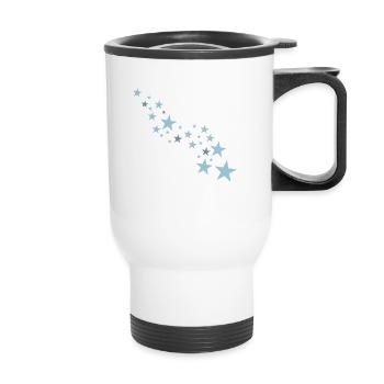 stars - Thermal mug with handle - white - Front