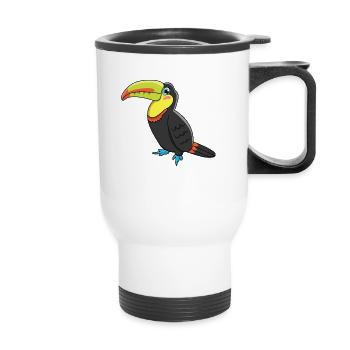 Toucan - Thermal mug with handle - white - Front