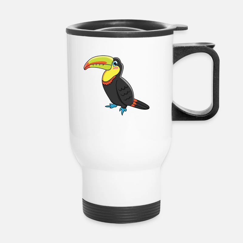 Toucan - Thermal mug with handle - white