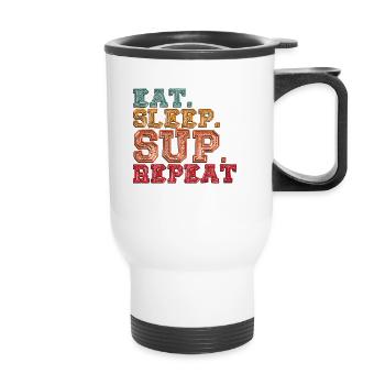 SUP - Thermal mug with handle - white - Front