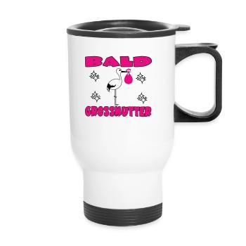 BALD GROSSMUTTER - Thermal mug with handle - white - Front