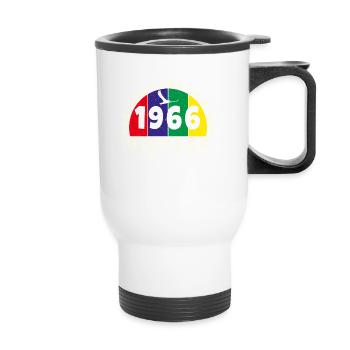 Vintage 1966 Retro - Bursdag - Thermal mug with handle - white - Front