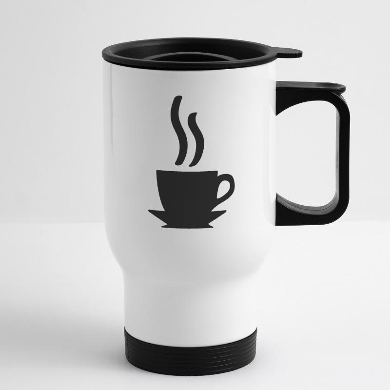 Kaffe oder Tee Thermobecher mit Tragegriff