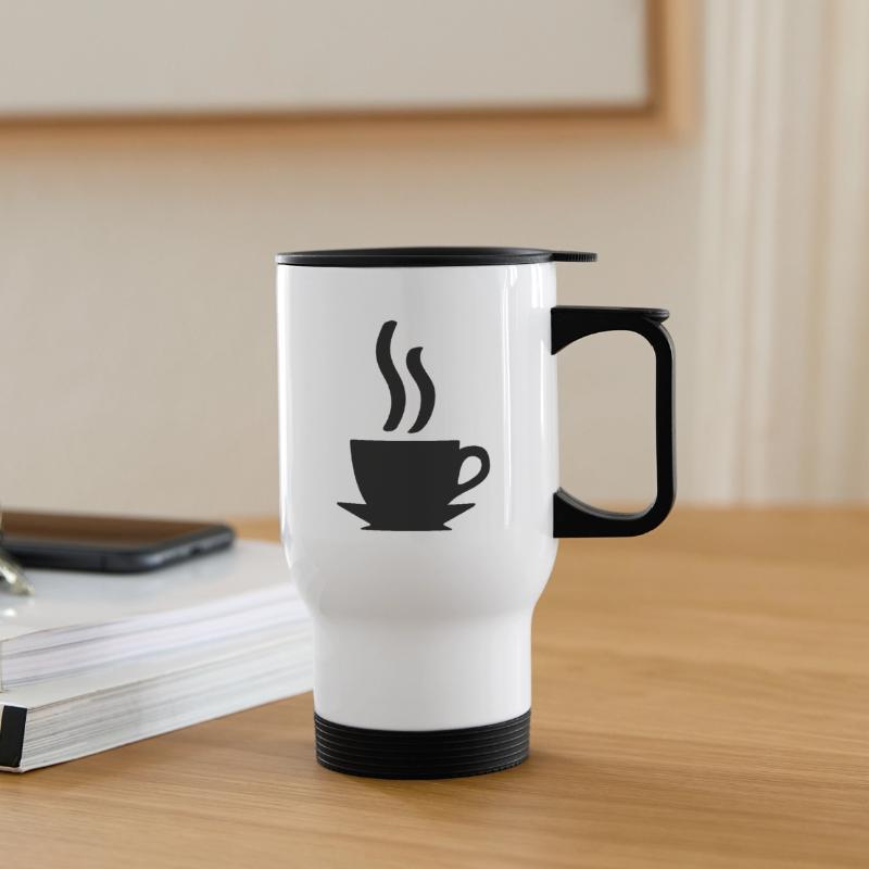 Kaffe oder Tee Thermobecher mit Tragegriff
