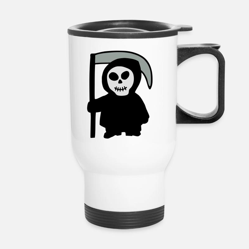 Death - Thermal mug with handle - white