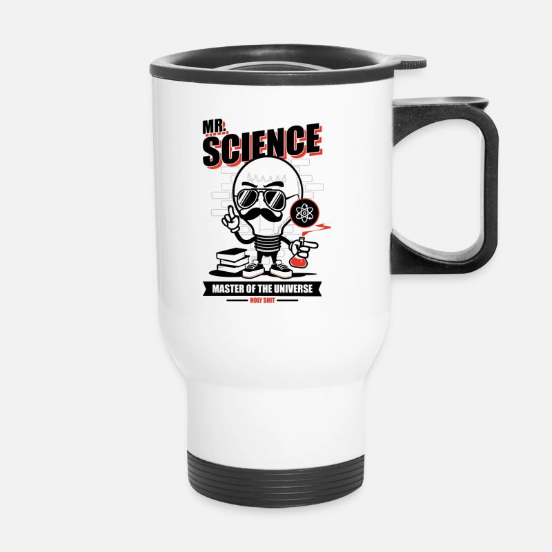 mr science - Tasse isotherme avec poignée - blanc