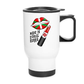 euskal herria design 71 - Thermal mug with handle - white - Front