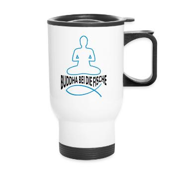 BUDDHA IN THE FISH - Thermal mug with handle - white - Front