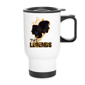 The Legends Bonnie and Clyde Valentine's Day - Thermal mug with handle - white - Front
