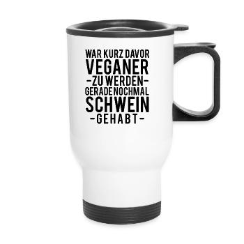 grilling - Thermal mug with handle - white - Front