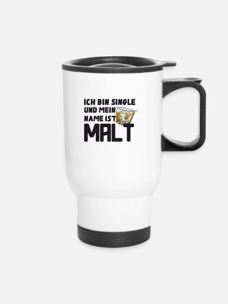 Single Malt Whisky - Thermobecher mit Tragegriff - Weiß