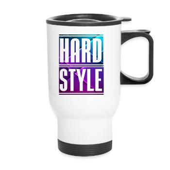 Hardstyle - Thermobecher mit Tragegriff - Weiß - Vorne