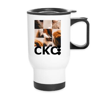Cavalier King Charles - Thermobecher mit Tragegriff - Weiß - Vorne