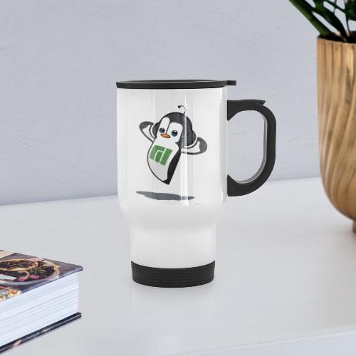 Manjaro Mascot strong left - Thermal mug with handle