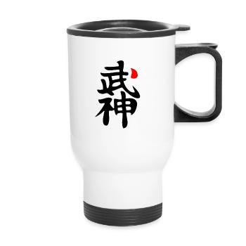 BUJIN KANJI BUJINKAN - Thermal mug with handle - white - Front