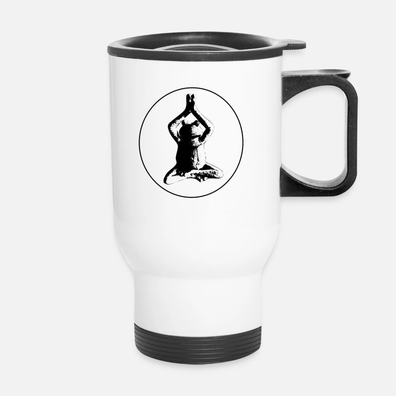 Frog - Thermal mug with handle - white