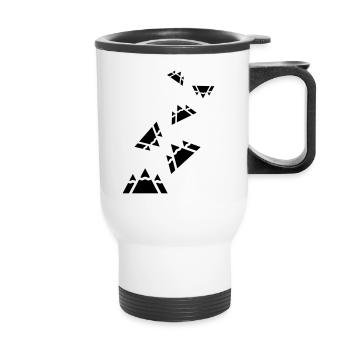 Mountains - Thermal mug with handle - white - Front