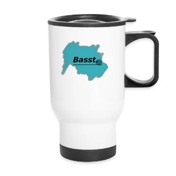 BAYERISCHES BASST - Thermobecher mit Tragegriff - Weiß - Vorne